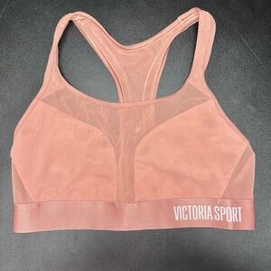 Victoria Sport The Player by Victoria's Secret Coral Sports Bra Women Size Small